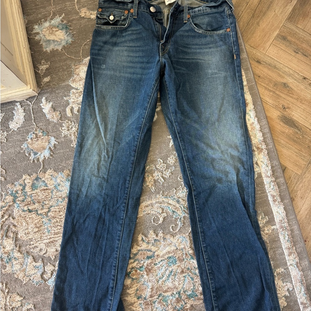 True Religion Classic Blue Denim Jeans Straight size 34
